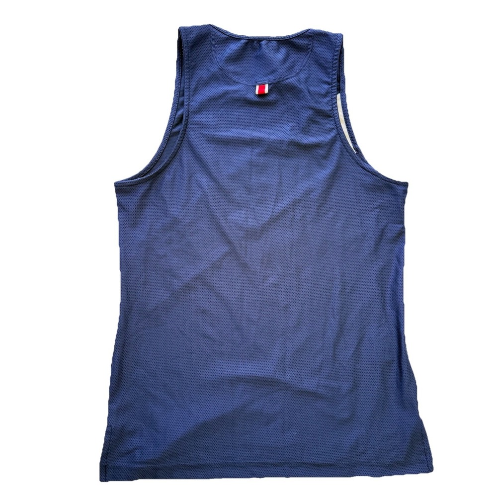 TRACKSMITH Van Cortlandt Race Day Singlet Navy White Women's Small Running Tank - Picture 10 of 13